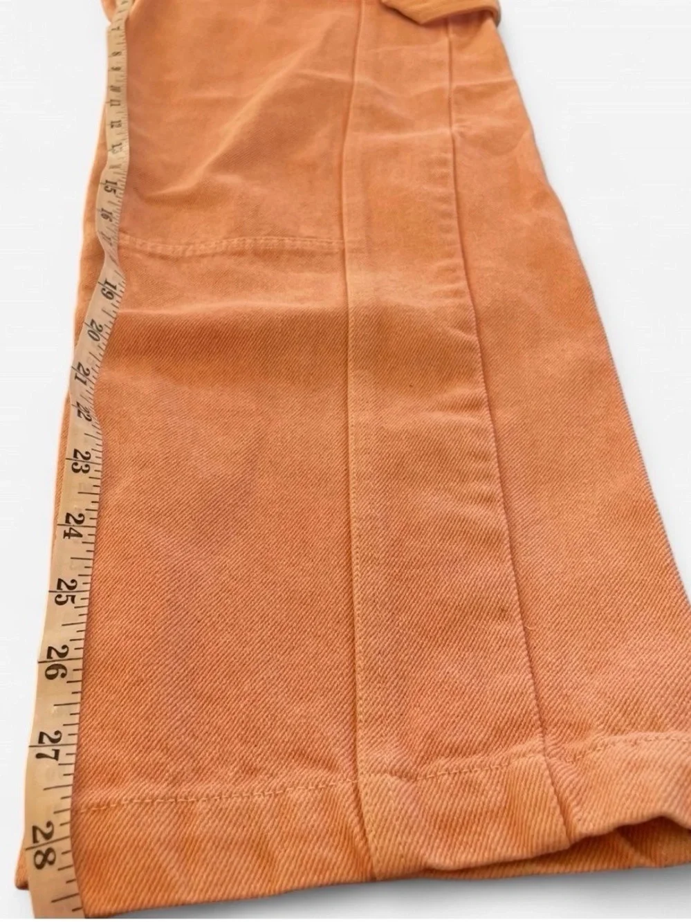 Alex Mill Phoebe upcycled denim pant in pink.